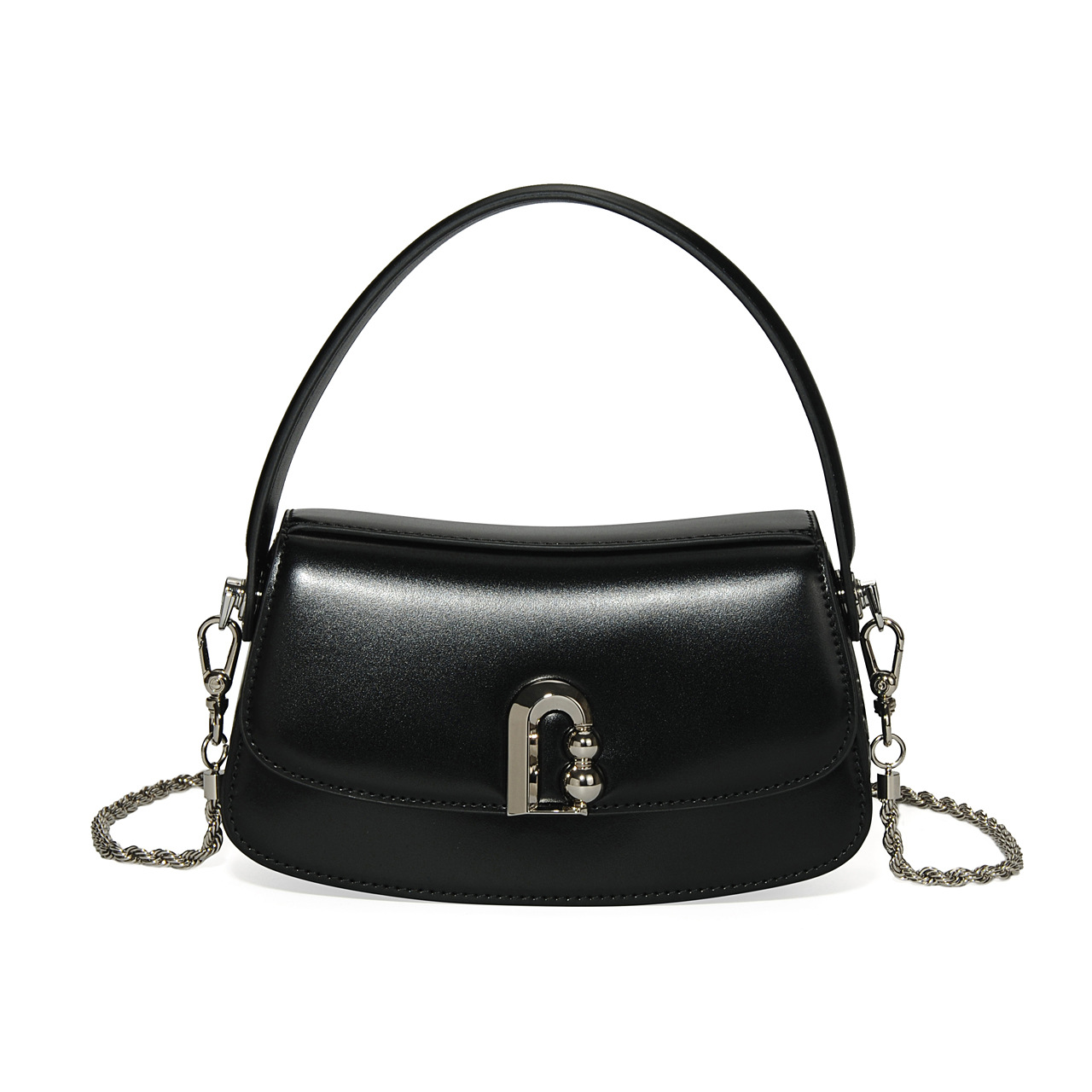 真皮马鞍包女2026新款牛皮百搭单肩斜挎包小众设计流行腋下女包 - Thumbnail 7