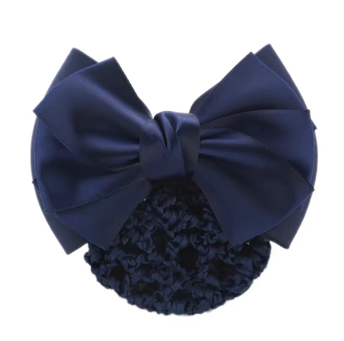 Headflower femenina enfermera profesional azafata banco para trabajar joyería de cabello caliente temperamento red de cabello coreana bolsillo de red de arco