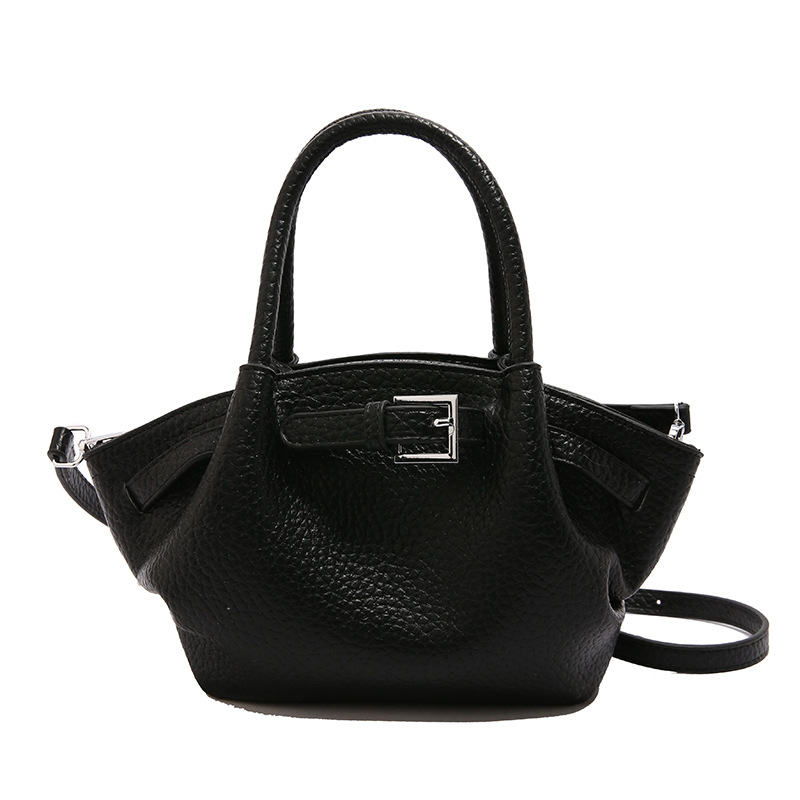 Bolso de textura transfronteriza 2025 verano nuevo estilo bolso de hombro con patrón de lichi bolso de mensajero casual de todo fósforo mujer