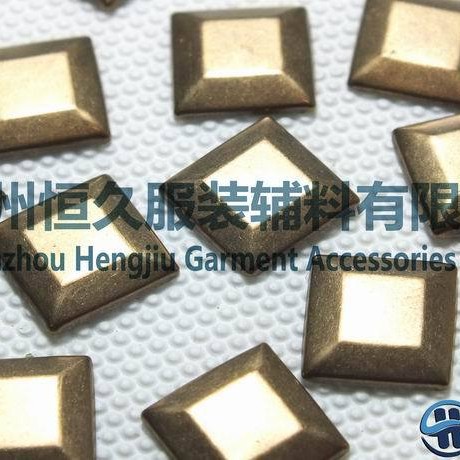 厂家直供/青古色铜烫片/优质方形铜烫片/10*10mm平顶铜烫片