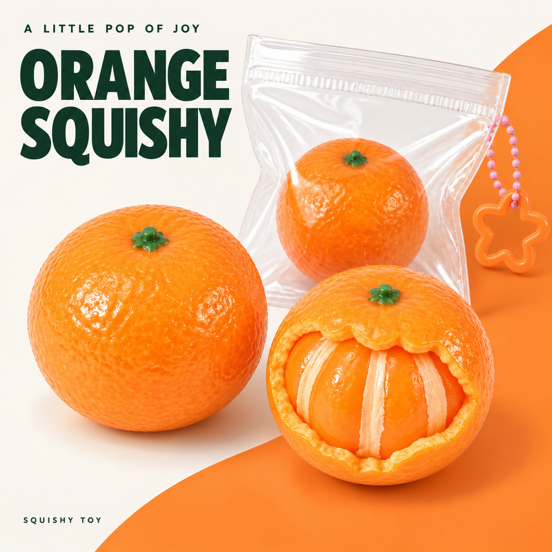 Cross-border stress-relief toys, squishy toys, fruit-shaped squishy toys, handmade squishy balls