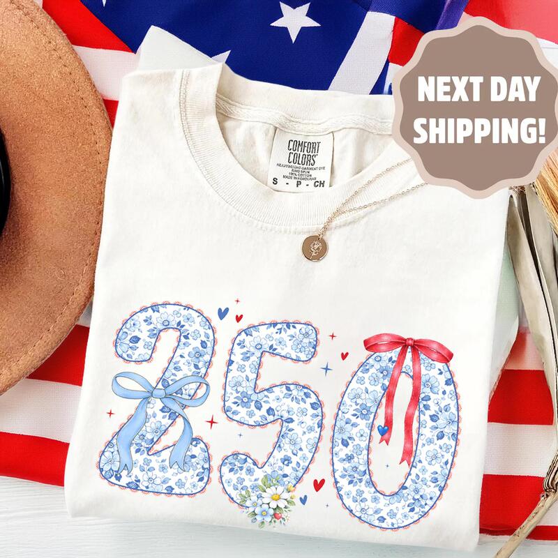 【European Size Cotton T-Shirt】Usa 250Th Anniversary T-Shirt Independence Day American Flag July 4Th T-Shirt Patriotic Short Sleeve T-Shirt