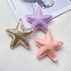 レザー光沢のあるプリーツ五芒星バッグキーホルダーペンダントファッション diy 携帯電話チェーンバッグペンダントアクセサリー