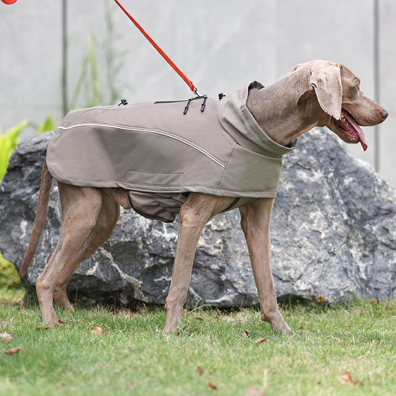 Amazon new warm pet clothes waterproof thickened dog clothes medium and large cross-border dog clothing jacket