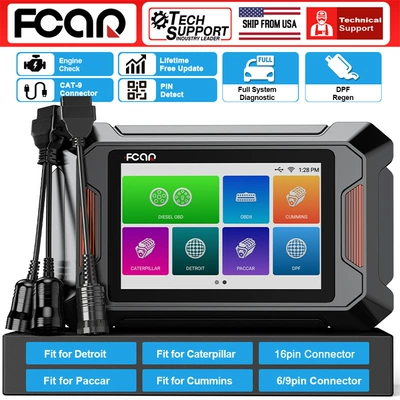 FCAR F803 Diesel Truck Inspection Tool US Diesel Engine Construction Machinery Diagnosis DPF Regeneration (Avtomobil diaqnostika alətləri)