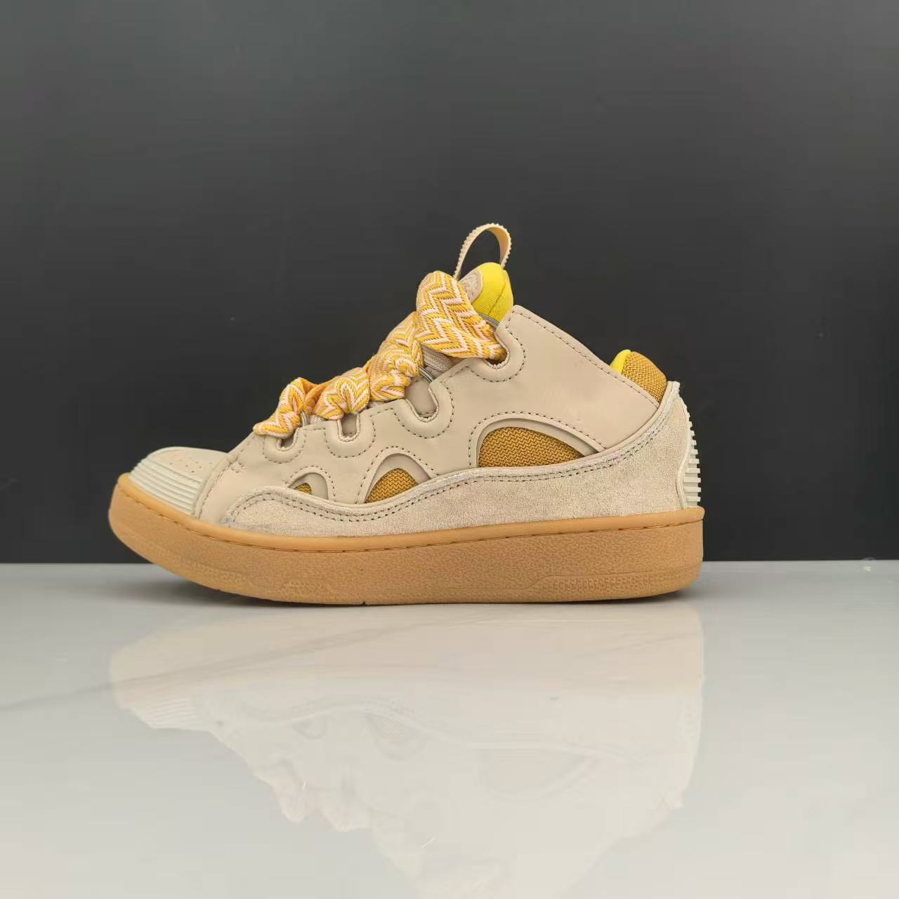 Nuevas zapatillas deportivas casuales unisex de la marca L para comercio exterior, con parches de cuero, cordones, estilo retro, graffiti y diseño de papá. image 22