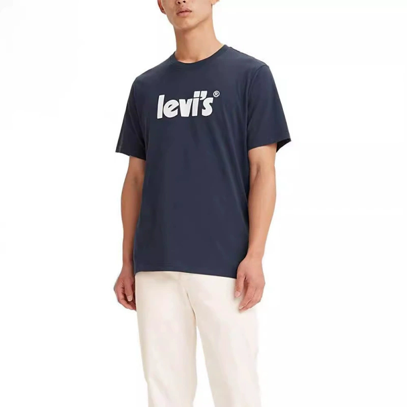 2025 новых экспортных футболок с принтом для мужчин и женщин, повседневные, короткий рукав, Amazon, собственная станция, чистый хлопок, модные, универсальные, парные футболки