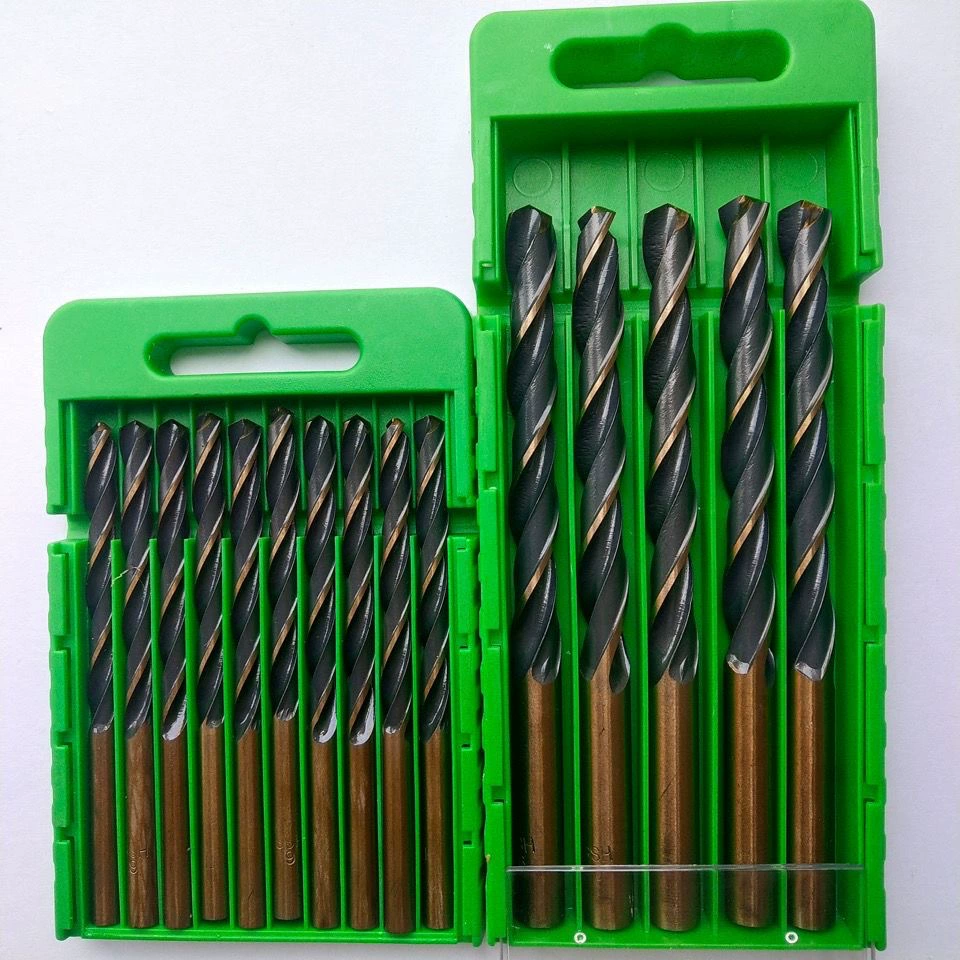 Специальное спиральное сверло с прямым хвостовиком Двухголовое сверло Черно-желтое полностью Фрезерованное сверло Сверло с прямым хвостовиком Сверло из кобальта из нержавеющей стали