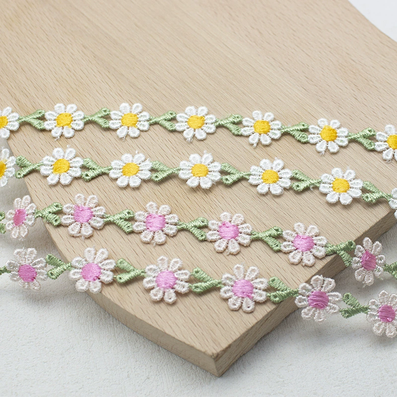 Пятно 15 мм цветные маленькие цветы водорастворимые вышитые цветы цельнокружевные шапки головные уборы домашние аксессуары DIY