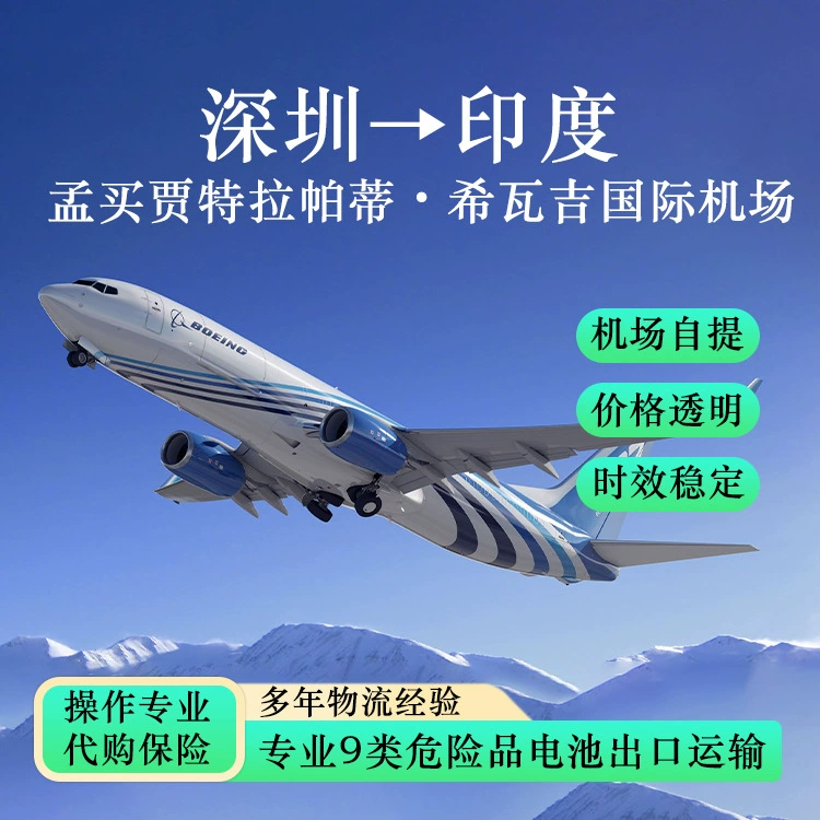 Литиевые батареи Шэньчжэнь по воздуху в международный аэропорт Мумбаи Чатрапати Шиваджи