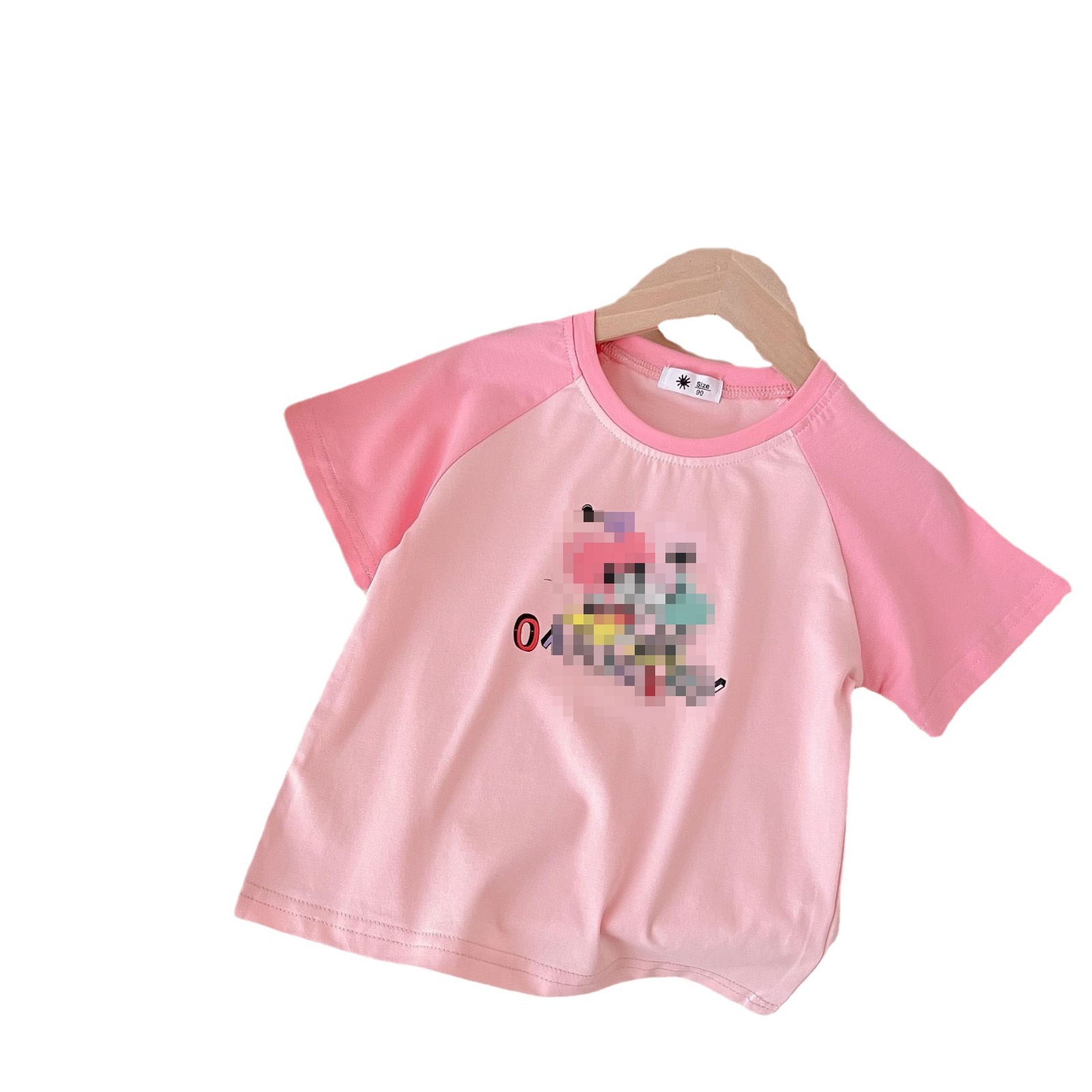 Niños y niñas verano manga corta 2023 verano nuevo slim fit versátil casual estilo occidental de los niños de verano manga corta superior