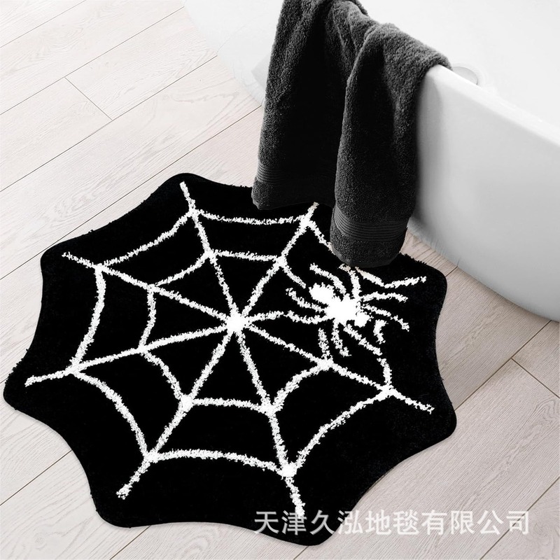 クロスボーダー特殊形状ハロウィン模造カシミヤフロアマットバスルーム吸収性滑り止めお手入れが簡単なドアマットリビングルーム寝室装飾マット|undefined