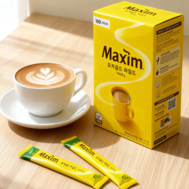 Korean Imported Coffee, Mcflurry Mocha Flavored 3-in-1 Coffee, Office Beverage, Dropshipping 1.2kg Korean Imported Coffee, Mcflurry Mocha Flavored 3-in-1 Coffee, Office Beverage, Dropshipping 1.2kg