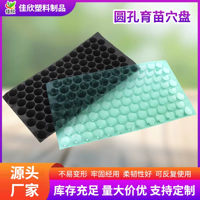 pvc圆孔育苗盘穴盘育苗盆蔬菜种植塑料秧盘水稻育苗盘抛秧盘批发