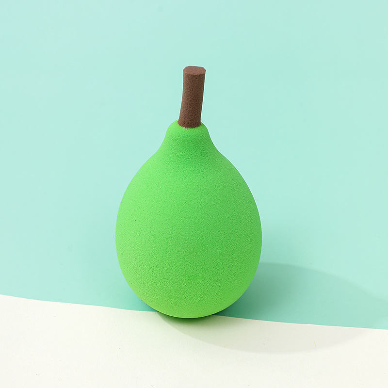 Frutas personalizadas huevo de belleza polvo de forma extraña melocotón pera mango limón aguacate maquillaje esponja maquillaje de belleza