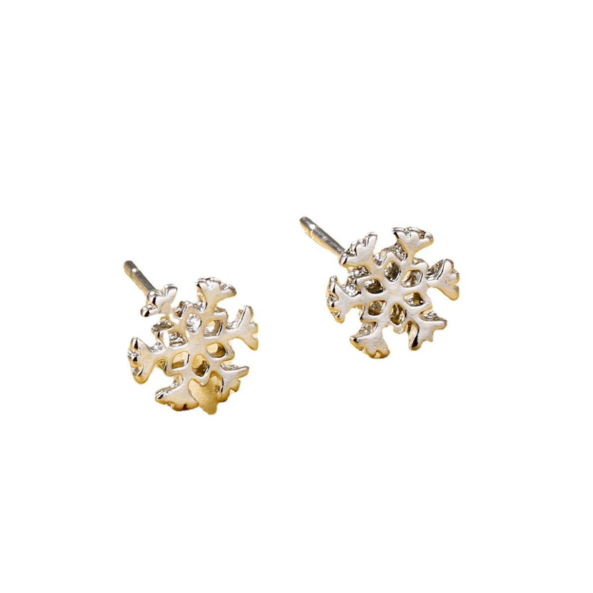 Модные креативные серьги, аксессуар, европейский стиль, со снежинками