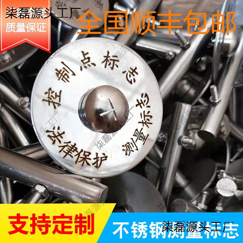 R2沉降观测钉点304不锈钢测量标志水准点GPS控制点十字测绘钉测钉