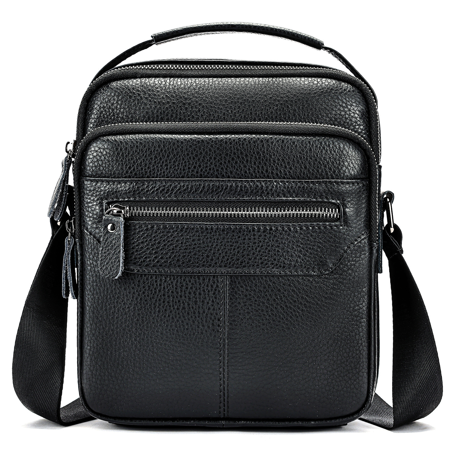 Ventas transfronterizas calientes de cuero para hombres mochila deportiva al aire libre mochila texturizada retro colección de bolsos de hombro