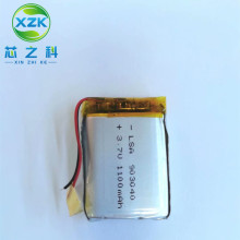 903040聚合物锂电池1100MAH 3.7V暖手宝蓝牙音箱行车记录LED灯具