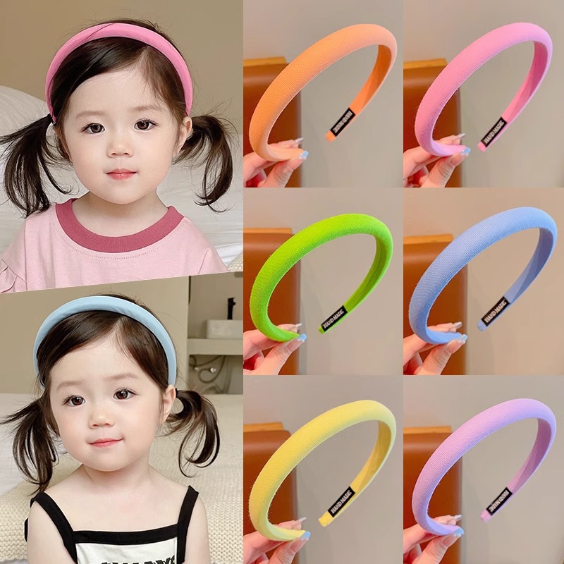 Colegio coreano estilo de color sólido bandas de cabello de chicas simple bandas de cabello delgado de presión universal tarjeta de cabello 2025 nuevo toque de cabello primavera