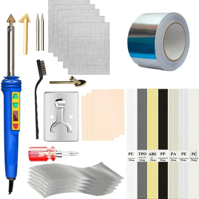 Модернизированная версия 150W LED цифровой регулируемой температуры пластиковый сварщик пластик ремонт штукатурки инструмент ремонт бампера