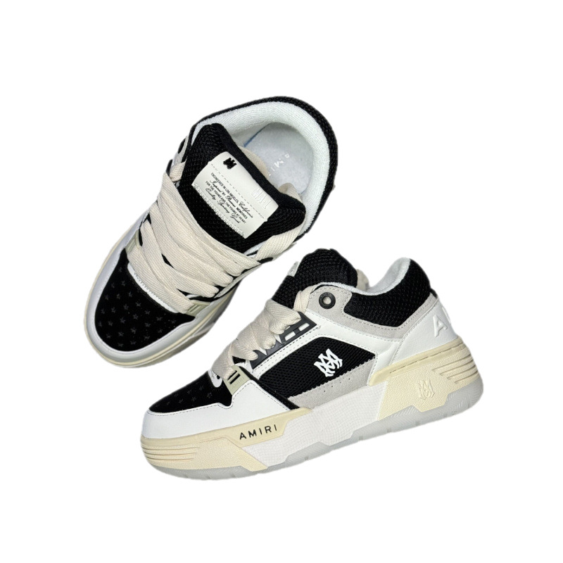 Nuevo AMIRI marca de moda para hombres y mujeres zapatos de skate de altura baja, zapatos deportivos casuales de suela gruesa, zapatos de moda de pareja image 5
