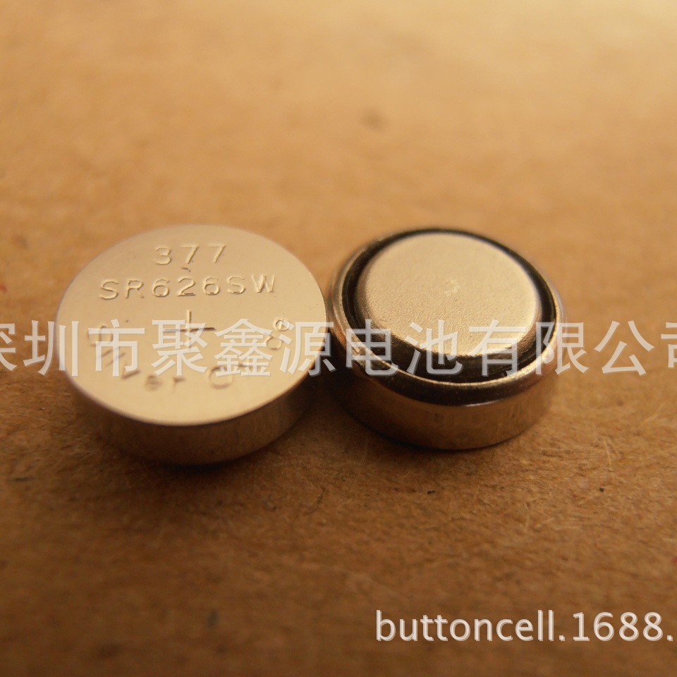 【聚鑫源】厂家直供377纽扣电池 1.55V SR626SW氧化银扣式电池
