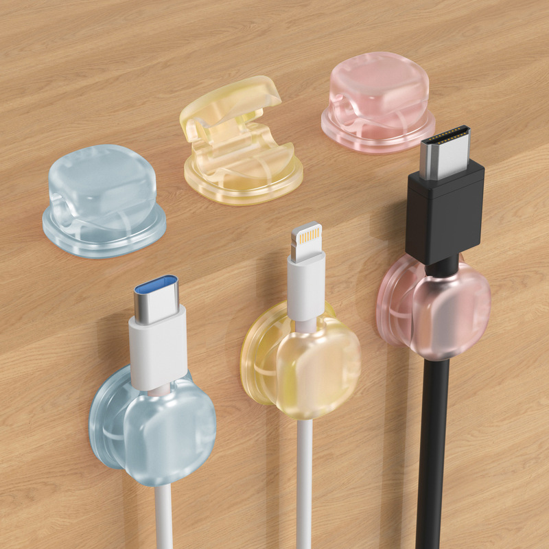 クロスボーダーデスクトップ理線器携帯電話充電線データ線固定整理収納電線クリップ固定器ハブ|undefined