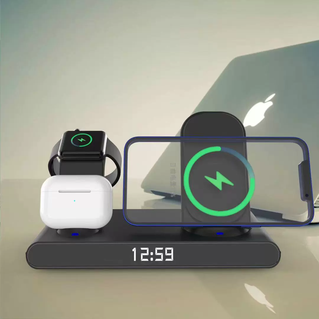 Apple, трубка, часы, беспроводные наушники, совместимая зарядка, iPhone13, синхронизация с телефоном, три в одном