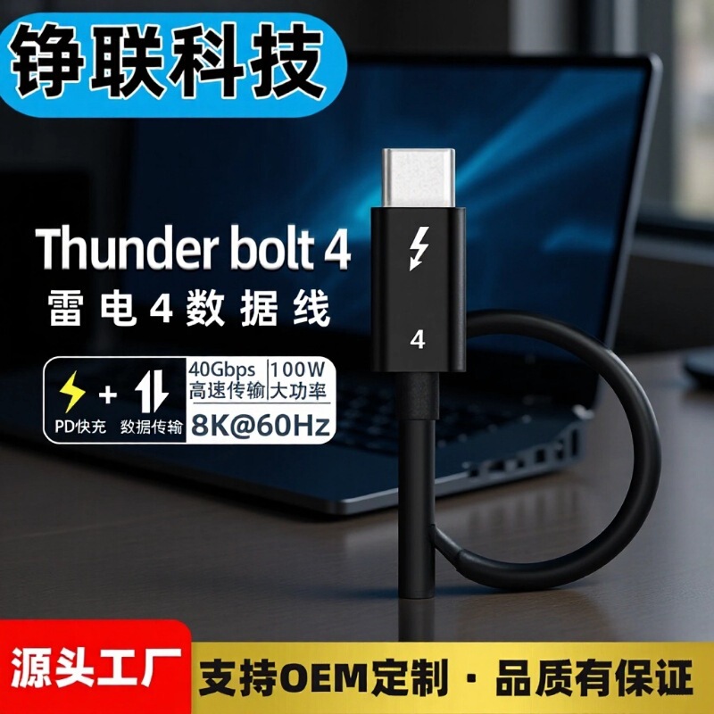 Usb4 Thunderbolt 4 Data Cable Thunderbolt 4 Thunderbolt 3 Thunderbolt 3 Typec Cable 40G8K