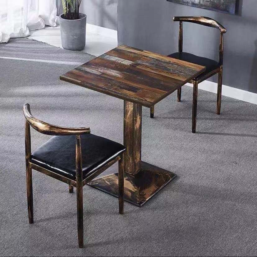 Restaurante de restaurante restaurante restaurante de fideos mesa de comedor snack barbecue hot pot restaurante de comida rápida mesa y silla combinación de mesa de comedor económico