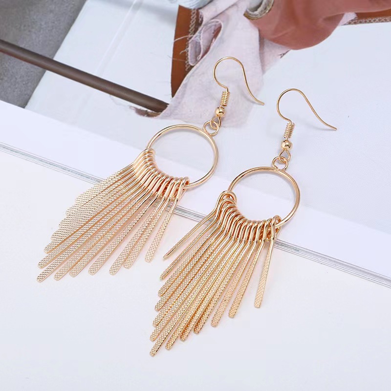 1 Pair Classic Style Geometric Alloy Drop Earrings display picture 2