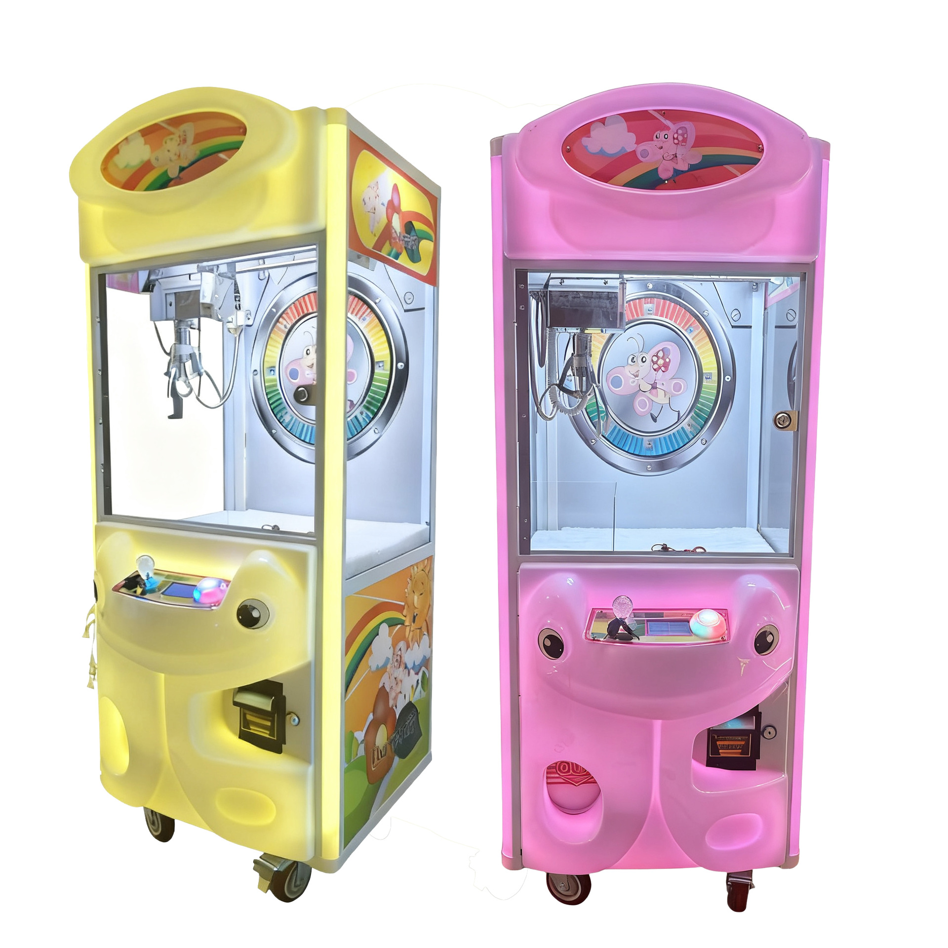 Nuevo tipo de pequeña máquina de muñecas de plástico de inyección de monedas de escaneo de código de papel moneda clip de pago de muñecas de juegos de videojuegos comerciales agarrar muñecas