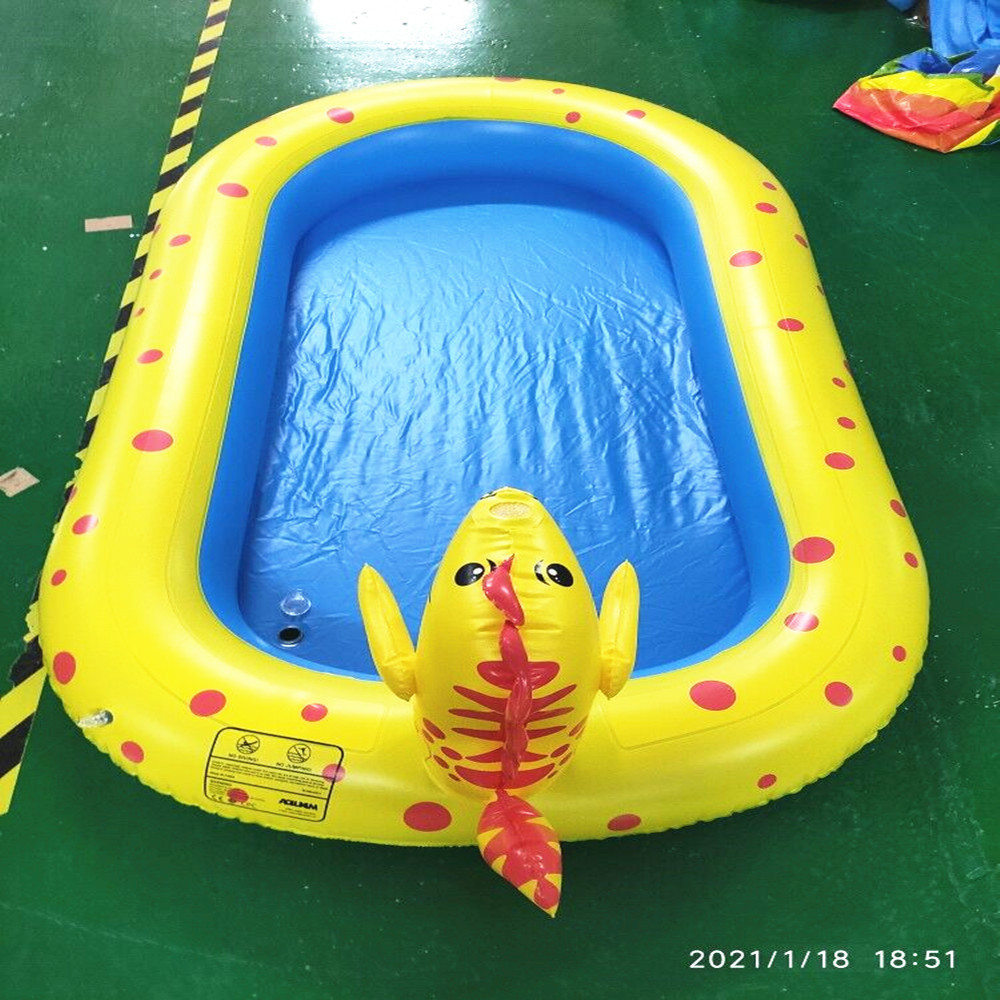 厂家现货销售充气恐龙喷水池，动物喷水池，儿童户外戏水池，