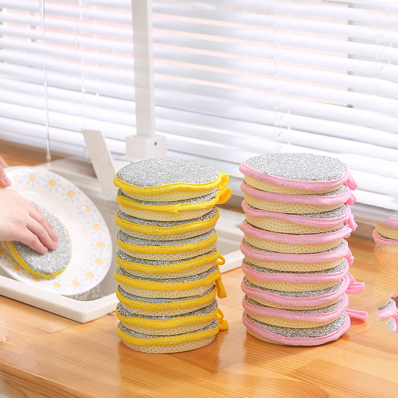 Dishwashing Sponge,Kitchen Scouring Pad,Dishwashing Artifact,Household Dishwashing Towel,Double-sided Thickened Dishwashing Sponge