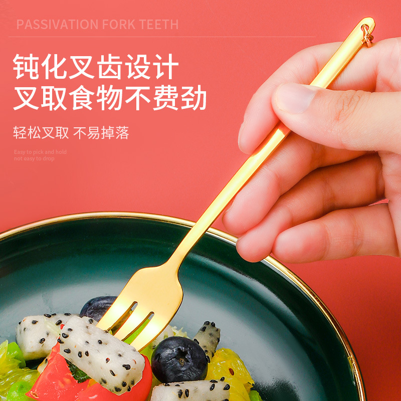 Vajilla de Navidad transfronteriza de dibujos animados cuchara de café cuchara de mezcla cuchara de postre tenedor caja de regalo traje de acero inoxidable cuchara de Navidad