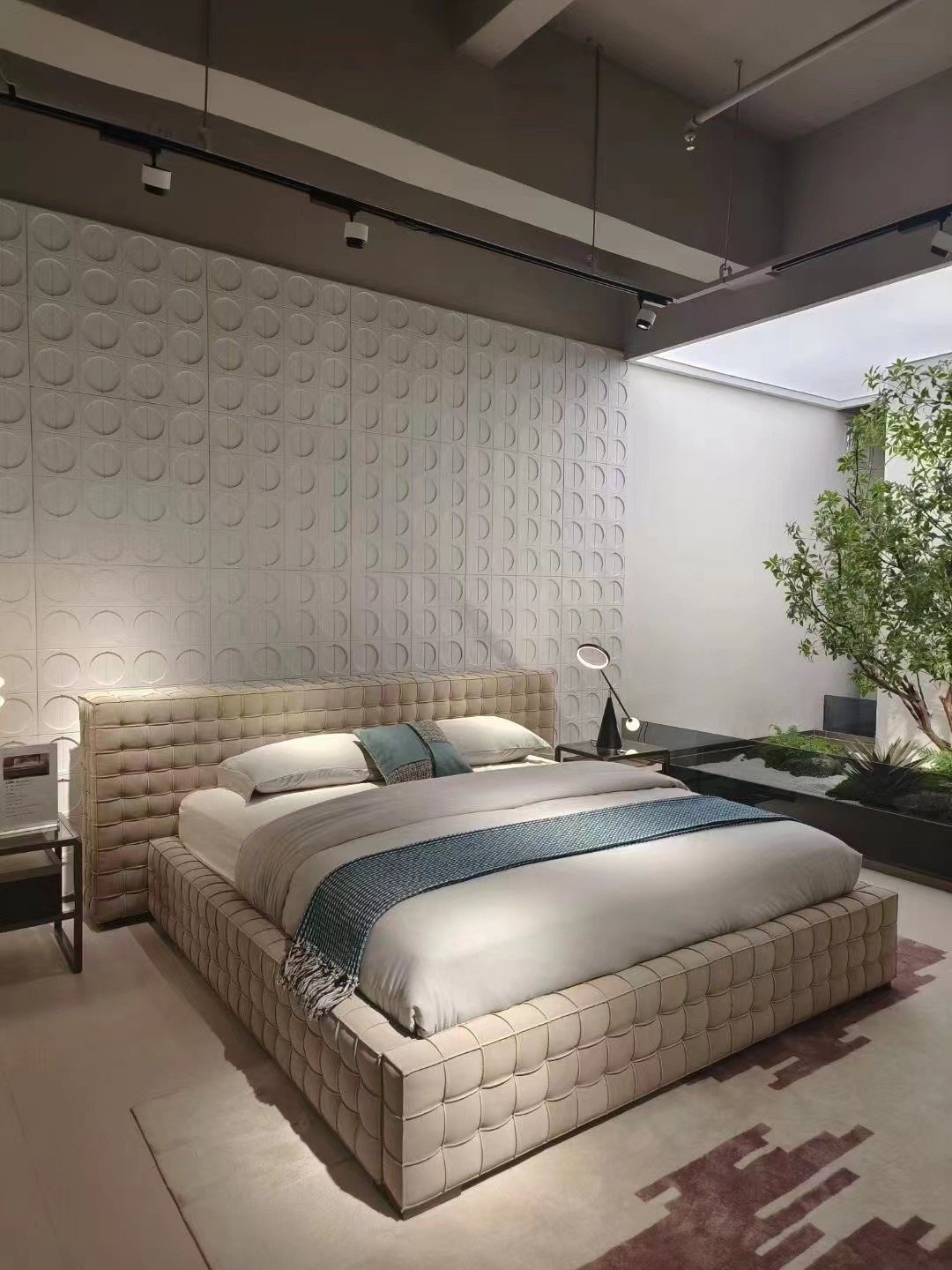 北歐風大戶型雙人床榻榻米設計師家具方塊床宅寂風大戶型家具