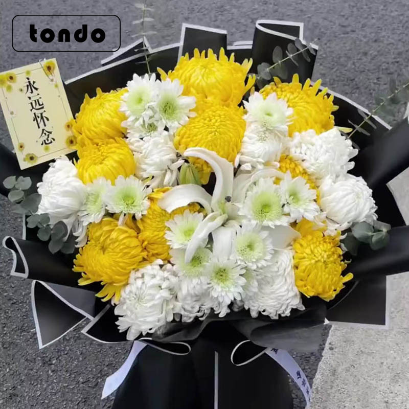 Tang de Qingming Festival papel de envolver flores tumba barrido y culto a los antepasados papel de envolver flores papel Kraft para siempre señorita papel de envolver flores