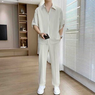 Spring long-sleeve, trousers, shirt, autumn set, Korean style