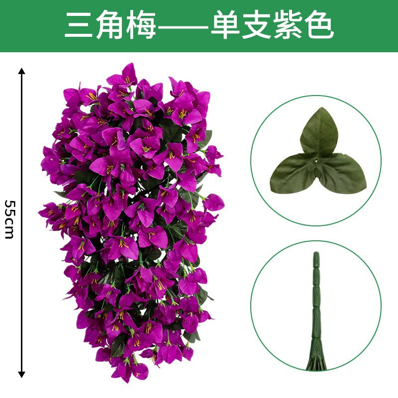 Enredadera de Glicinia Artificial, Flores de Seda, Decoración para Bodas, Colgante o Pared, para Salón