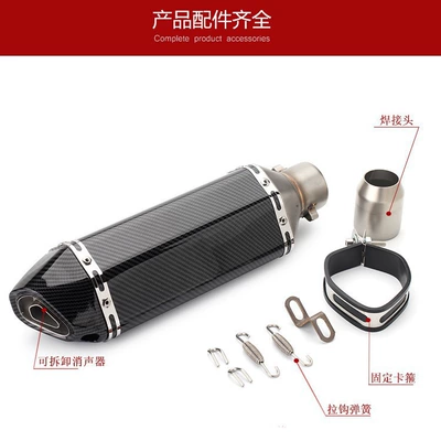 Motorcycle exhaust pipe Resistant Scorpio Exhaust Full Carbon