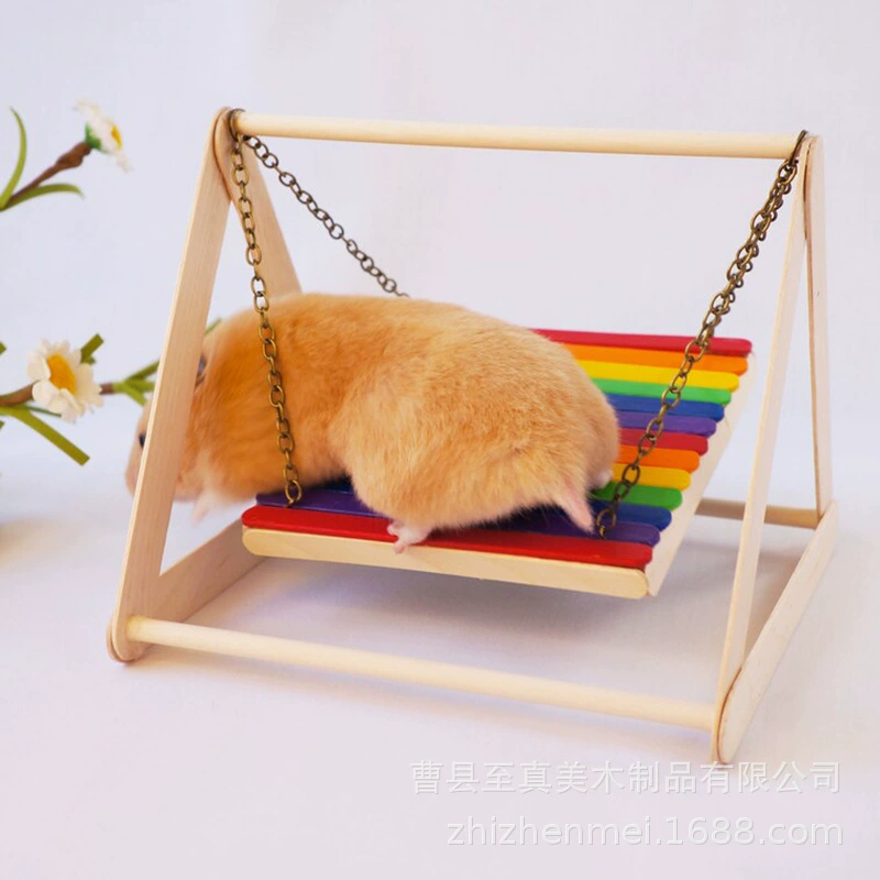 Хомяк Качели Игрушка для домашних животных Набор из трех частей Цветочная ветвь Мышь Качели Лестница Принадлежности Лестница Маленькие охлаждающие качели Качели