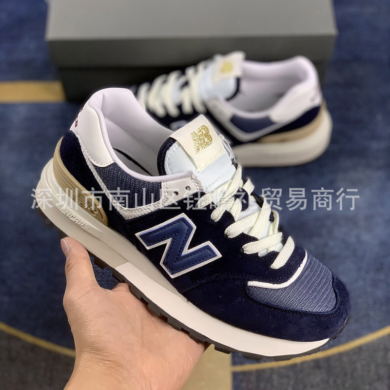 Putian Shoes Pure Original New Bailun NB574 sneaker Color White and Blue Shoes Running Shoes Men's and Women's sneaker Casual Shoes