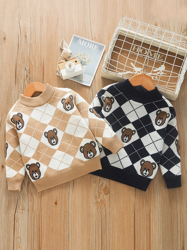 Baby Knitted Sweater 1-8 Years Old Clothing Category A Boys' Jacket Girls' Top Winter Dress Autumn and Winter Children's Sweater