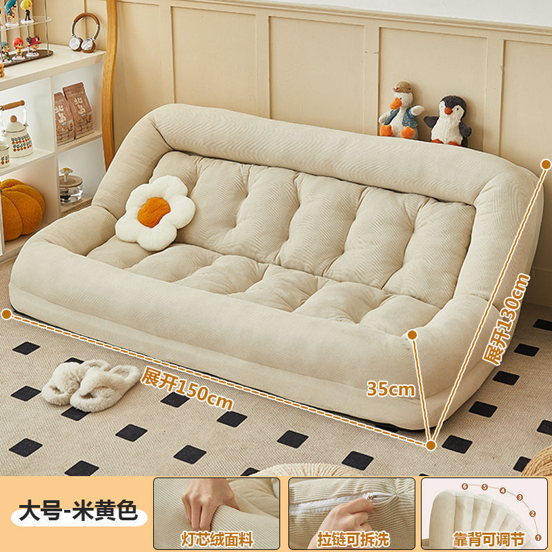 Trendy Lazy Sofa Bed Single Tatami Large Double Folding Balcony Bedroom Room