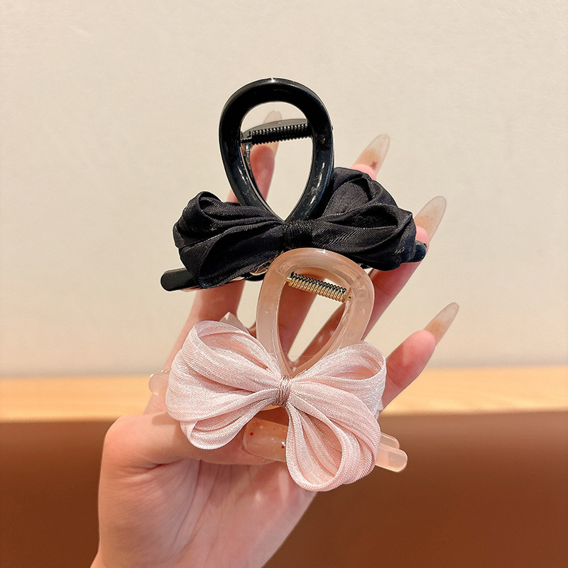 Jelatina coreana, clip de tiburón, clip de arco, clip de cabeza para niños, clip de cabello pequeño, clip de cabello de alto valor, tocado