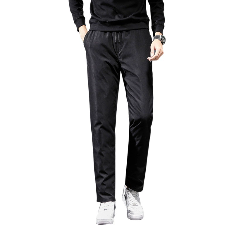 Новые зимние съемные белые брюки Hengyuanxiang на утином пуху для мужчин среднего и молодого возраста, теплые Холодостойкие брюки