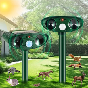 2025 New Cross-Border Dropshipping Ultrasonic Bird Repeller Outdoor Solar Cat Repeller