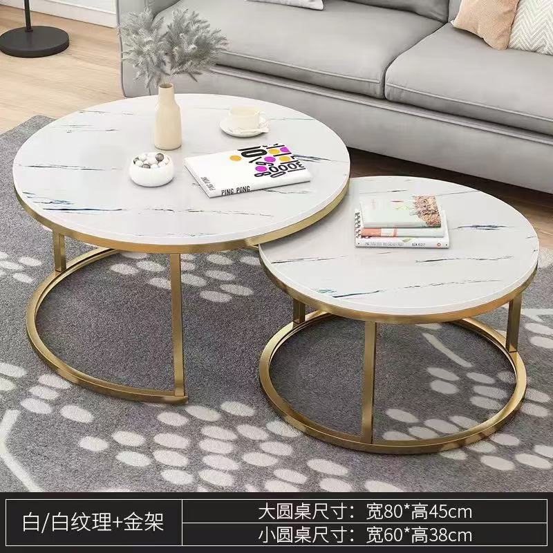 休憩エリア受付コーヒーテーブル小さなリビングルームホーム可動コーヒーテーブルライト高級ハイエンドショップラウンドコーヒーテーブル|undefined