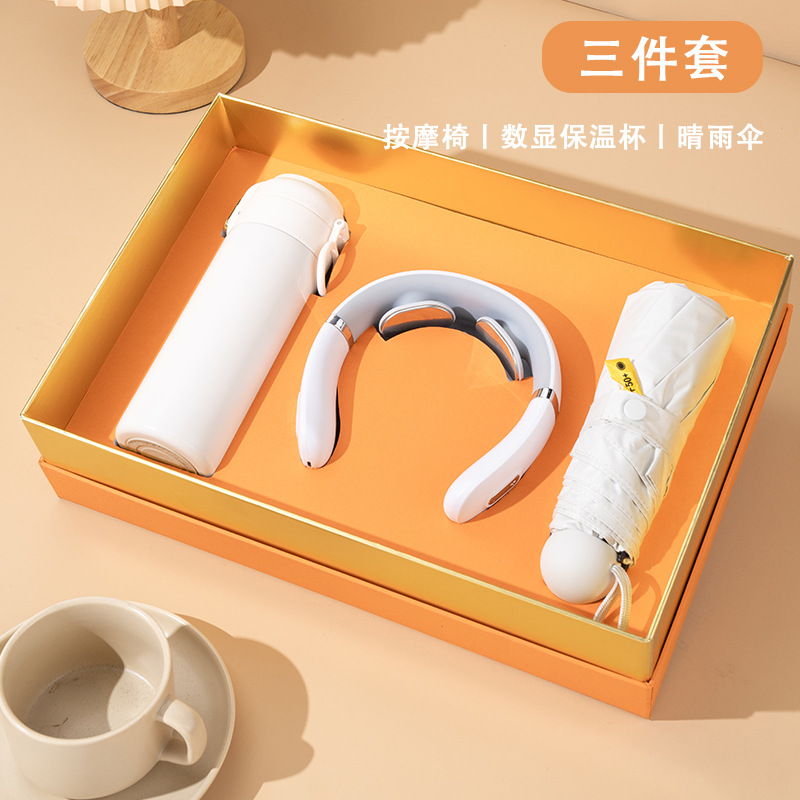 Taza de café, paraguas, caja de regalos, regalos empresariales, empleados de clientes prácticos.